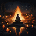 Efectos de sonido de la madre naturaleza、Cuestión de Energía、El laboratorio de sonido de meditación y zen de ruido blanco - Sereno Resplandor De Música Encendida