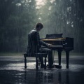 Meditación En El Abrazo De La Lluvia Al Piano