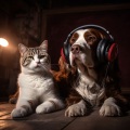 Especialista en Frecuencias Binaurales、Sonidos de lluvia para relajarse、Los chicos de la música del perro - Balanceo Tranquilo De Lluvia Para Perros