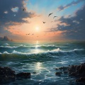 Olas Meditativas: Sonidos Calmos Oceánicos