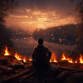 Llamas Meditativas: Sinfonía De Fuego Pacífica