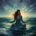 Armonía Tranquila Junto Al Agua: Relajación Oceánica