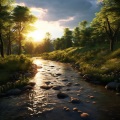 Relaxing Muse、Peceful Waters、Deruinga - Tranquil Waters in Soothing Serenade
