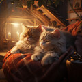 Cat's Fireside: Relaxing Music for Feline Comfort