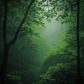 Curación de senos binaurales、Sonidos de hombre de lluvia、Grabaciones de lluvia - Sonidos Armónicos De Lluvia Binaural