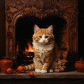 Santuario Binaural Del Fuego Para Gatos: Ambiente Relajante
