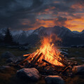 Firelight Serenity: Ambient Music for Relaxation
