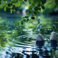 The Peaceful D、Fresh Water Sounds for Inner Peace、Language of Lyrics - Cascading Notes Through Reeds