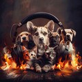 Pet Music、Fire Place Sounds、Brain Stimulation Consort - Chords Calm Pets