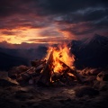 Calming Glow of Fire's Embrace