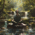 River Meditation: Serene Harmonic Melodies