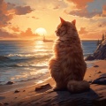 Arroyo Binaural De Gatos: Melodías Suaves De Agua