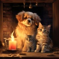 Mascotas dormidas、Advaita、Chimenea - Melodías De Serenidad De La Pelusa De La Llama