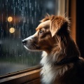 Música para perritos、Gotas doradas、Música tranquila del domingo por la mañana - Mirada De La Cola Lluviosa