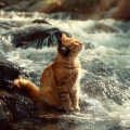 Feline Water Calm