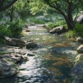 Soothing River Waves for Peaceful Nights
