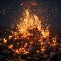 hushly、Solfeggio Music、Binaural Fire Beats Collection - Soothing Flame Warmth for Rest