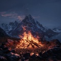 Energy Orbiting、Binaural Beats Study Tones、Brainwave Binaural - Soothing Bonfire Ambience for Rest