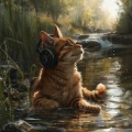 Feline Springs: Cat's Serene Waters