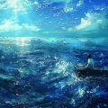 Sound Calligraphy、Ocean Waves Radiance、Solfeggio Frequency Meditation - Nautical Rhythms of Sea