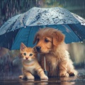 Perros y gatos felices、Lluvia - Lluvia de primavera、Música tranquila del domingo por la mañana - Sonidos Calmantes De La Lluvia Para Mascotas