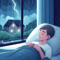 River Sparks、Skyscration、Cumulus Clouds、Haya Sounds、humidum - Lying Down During a Thunderstorm 1
