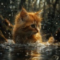 El relajante para gatos、Los SubOceaners、Quita Y Pon - La Comodidad Del Gato Junto Al Mar En Calma