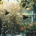 Binaural Rain Meditation: Soothing Birds and Nature Sounds
