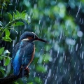 Especialistas de Musica para Dormir、Fabricantes De Lluvia、Fuente binaural - Lluvia Nocturna De Armonía Emplumada