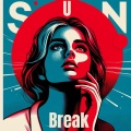 Sun Break (Reflections in Red and Blue)