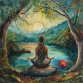 Música fácil de yoga、Salón de Buda、La armonía - Onda De Movimiento Armónico Del Yoga