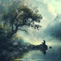Lista de Reproducción Para Relajarse en la Mañana、Bienaventuranza de la meditación、Cantos de meditación - Flujo De Calma Dichosa
