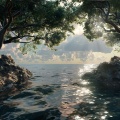 Music for Productivity、Horace Ocean、Acoustic Study Music Beats - Stillness in the Ocean's Gentle Retreat