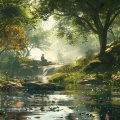 Música y sonidos de spa、Acústica de la Naturaleza、Terapia de naturaleza - Serenidad Fluyente Para Un Toque Terapéutico