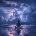 Música para la meditación profunda、Sonidos de la Naturaleza: Tormenta Lluvia、Lluvia De Primavera De Lisboa - Retumbos Ondulantes De Reflexión