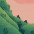 王琳（11岁） - 青山水流长 (学生作品)