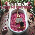 Late Afternoon Soak: Rose Petals, Candlelight, and Rain Serenade