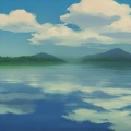 云 - 一面湖水