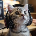Cuna Musical Gatos、Canciones de gatos、Paisaje sonoro granular - Ecos Calmados Felinos