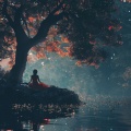 Música suave de yoga、Ilustración del lamaísmo、Resplandor del yoga - Notas Del Viaje Calmante De Yoga