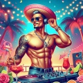 latino vibes - Tropical Sunset