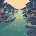 沉默是金、淡淡的霞 - 水乡温柔