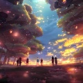 君绾乔、东篱渊默、拭尘、剑灵、白蓦 - 千灯之约