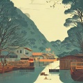 路边的蝴蝶 - 水乡温柔