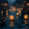 南° - 水上灯