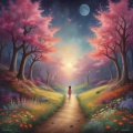 欣语 - 在花丛中绽放