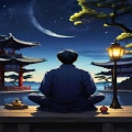 湖边有棵柳树