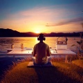 Lofi World、Om Meditation Music Academy & Chakra Meditation Music Universe、Night Time Meditation Music Prime - Calm Layers Unfold
