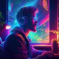 Vibras Lofi Para La Relajación Y La Calma Por La Noche