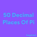 50 Decimal Places Of Pi